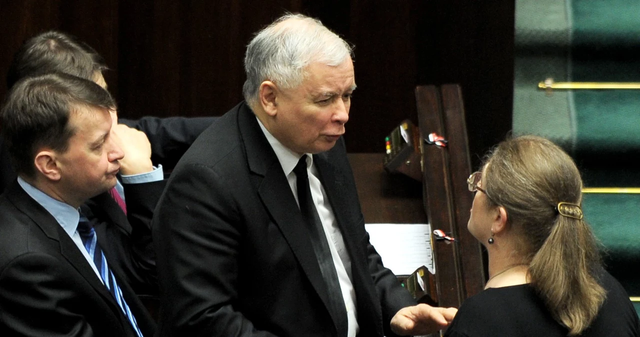 Jarosław Kaczyński i Krystyna Pawłowicz