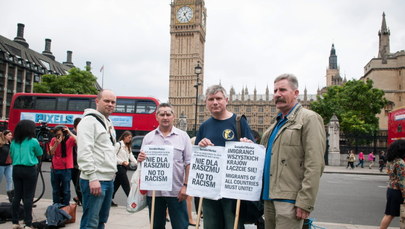 Fiasko polskiego strajku przed brytyjskim parlamentem 