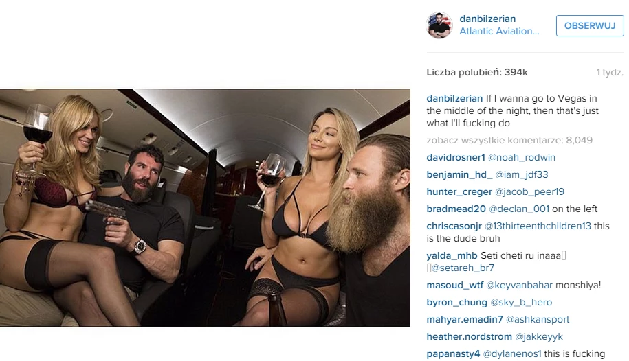 Dan Bilzerian na Twitterze