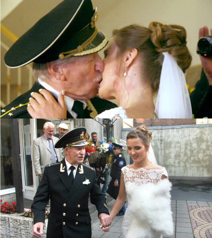 84-letni rosyjski aktor Iwan Krasko poślubił swoją byłą studentkę Natalię Szewel. Świeżo upieczona żona gwiazdora jest od niego młodsza aż o 60 lat. 