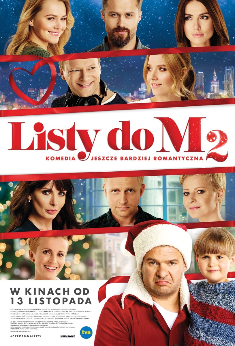 Prezentujemy oficjalny plakat filmu "Listy do M. 2" - kontynuacji najpopularniejszej komedii wyświetlanej w polskich kinach w ciągu ostatnich 25 lat. Utrzymany w świątecznej stylistyce poster zdradza, czego po "dwójce" mogą spodziewać się widzowie.