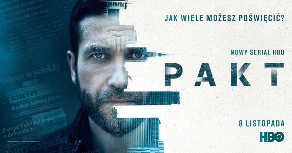 W  niedzielę, 8 listopada w HBO odbędzie się premiera sześcioodcinkowego serialu "Pakt". To thriller sensacyjny, którego głównym bohaterem jest Piotr, znany dziennikarz śledczy, którego gra Marcin Dorociński. W serialu będzie można zobaczyć również Magdalenę Cielecką, Jacka Poniedziałka, Martę Nieradkiewicz, Edwarda Linde-Lubaszenko, Annę Radwan, Alicję Dąbrowską i Witolda Dębickiego. Reżyserem serialu jest Marek Lechki. 