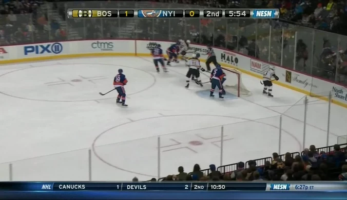 New York Islanders - Boston Bruins 1-2. Skrót meczu