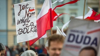 Bydgoszcz: Manifestacja zwolenników prezydenta i rządu