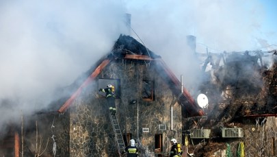 Pożar karczmy na Dolnym Śląsku