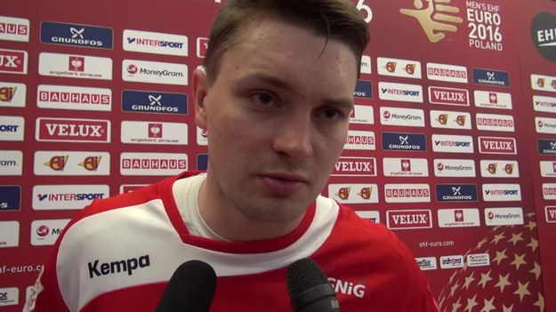 Michał Szyba po meczu z Serbią na ME w Krakowie.