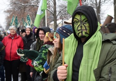 Przez Warszawę przeszły postaci z Tolkiena. "Marsz entów" w obronie Puszczy Białowieskiej