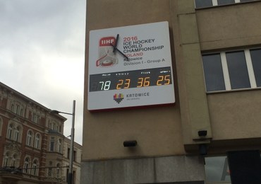 Hokejowe MŚ w Spodku: W Katowicach wystartował "mistrzowski" zegar!