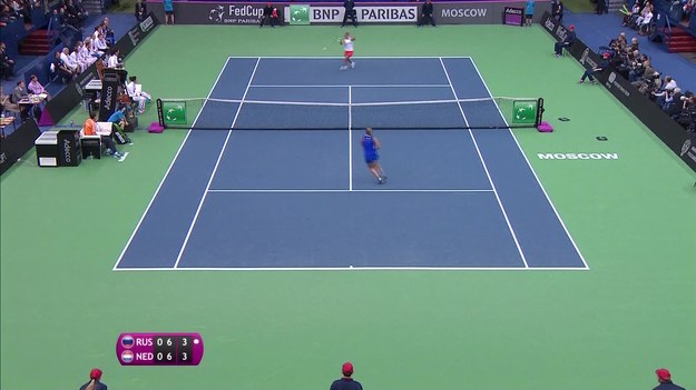 Rosja przegrywa z Holandią 0-2 w w 1. rundzie Grupy Światowej Pucharu Federacji. Swietłana Kuzniecowa - Richel Hogenkamp 6:7 (4-7), 7:5, 8:10; Jekaterina Makarowa - Kiki Bertens 3:6, 4:6.