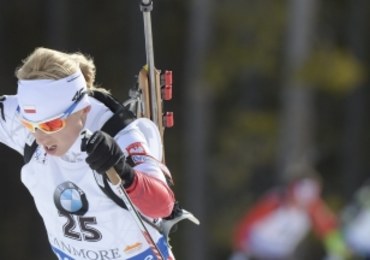 PŚ w biathlonie: Krystyna Guzik na 4. miejscu w biegu na dochodzenie 