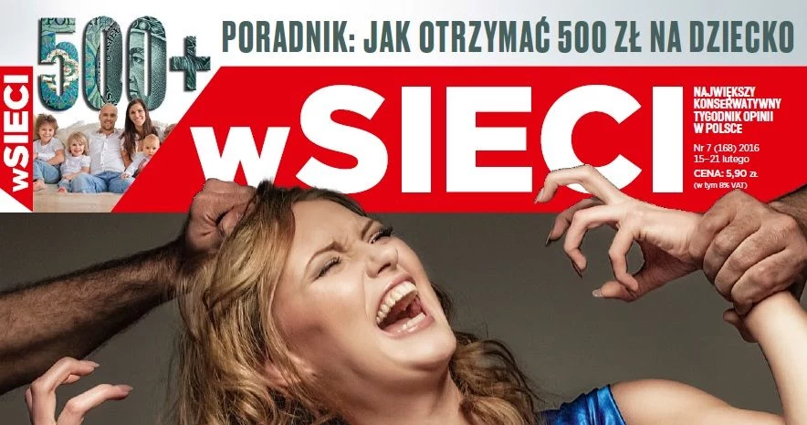 Okładka tygodnika "W Sieci"