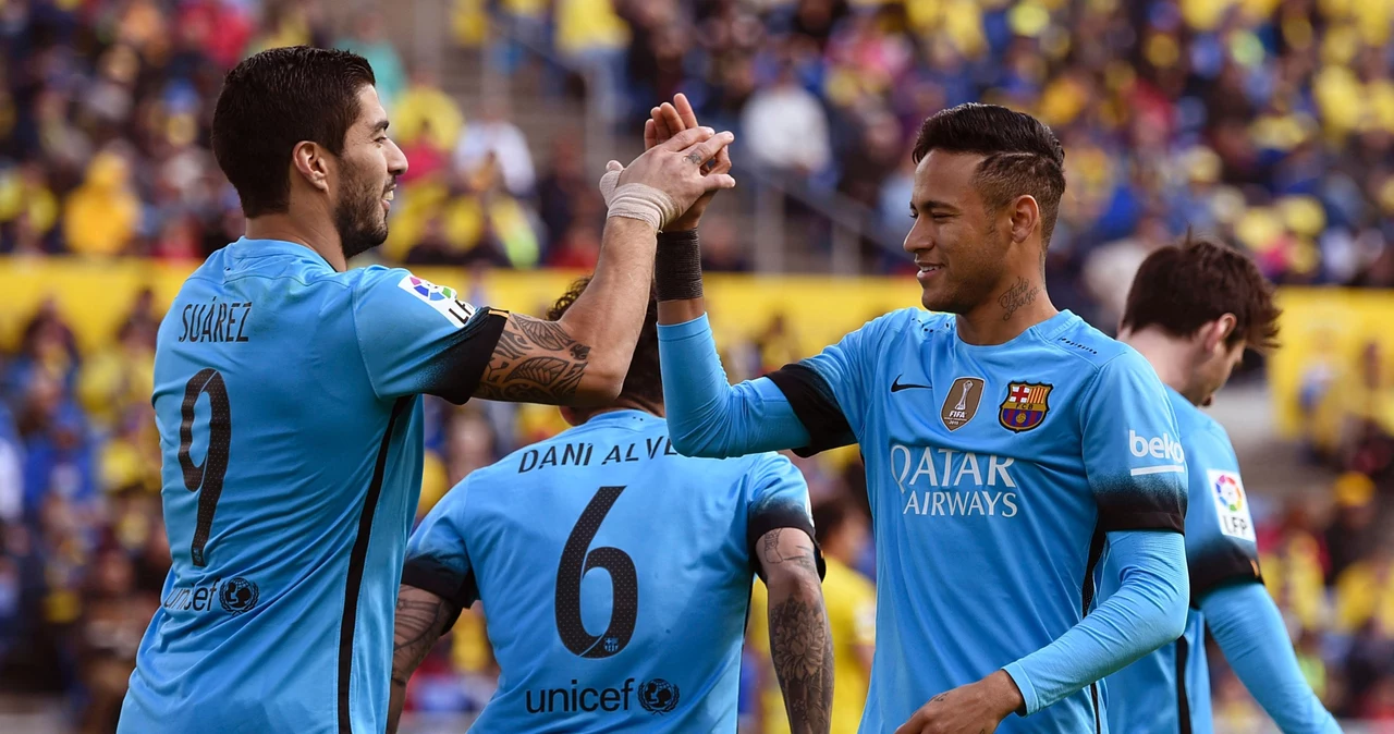 Luis Suarez i Neymar triumfują w Las Palmas.