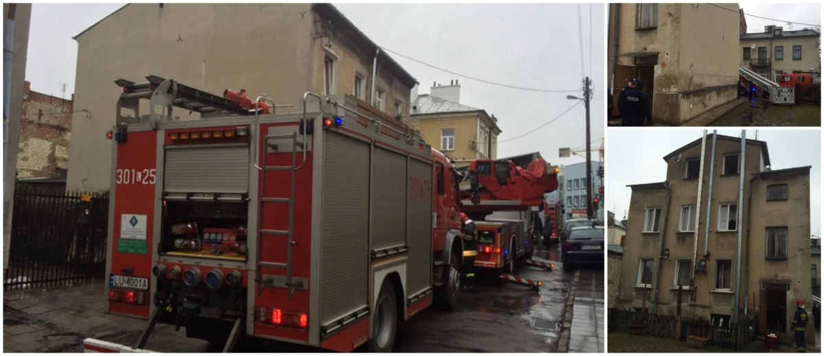 Śmiertelny pożar przy ulicy Chłodnej w Lublinie. Nie żyje około 50-letni mężczyzna, który mieszkał na poddaszu budynku. Strażacy oddymiają w tej chwili piętrową kamienicę. 