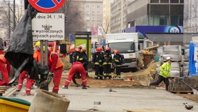 Pożar w wieżowcu Q22 w centrum Warszawy