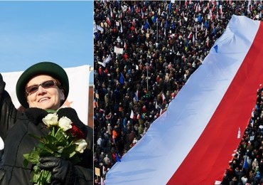 Danuta Wałęsa podczas manifestacji KOD-u: "On nikogo nie zdradził i nie brał żadnych pieniędzy"