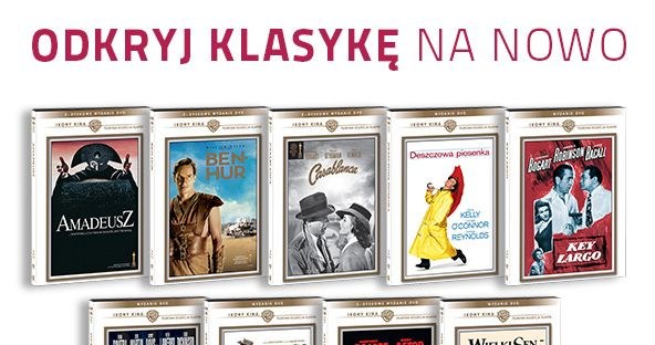 Odkryj na nowo klasykę kina. Na Blu-ray i DVD trafi ponad 30 pozycji, kamieni milowych kinematografii. Wśród nich "Śpiewak Jazzbandu" - uznawany za pierwszy film dźwiękowy, nominowane i nagradzane Oscarami: "Casablanca", "Ben Hur", "Przeminęło z wiatrem", "Key Largo", "Sokół maltański" czy "Amadeusz".

