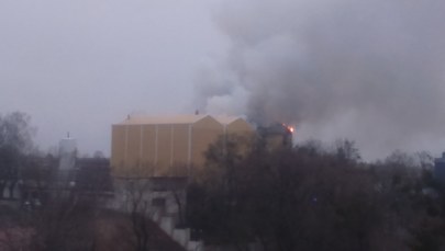 Pożar browaru w Braniewie. Zapaliła się jedna z hal produkcyjnych