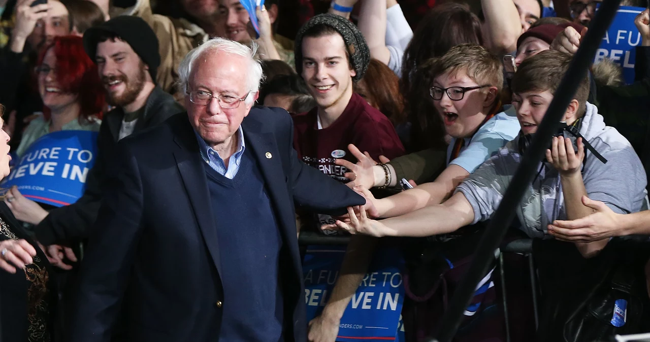 Bernie Sanders cieszy się poparciem zwłaszcza młodych ludzi