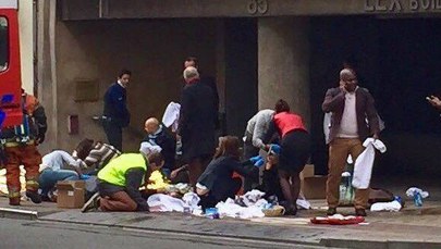 Zamachy w Brukseli. Obok stacji metra urządzono prowizoryczny szpital