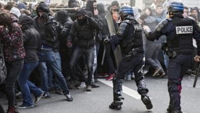 Starcia licealistów z policją w Paryżu, 130 aresztowanych