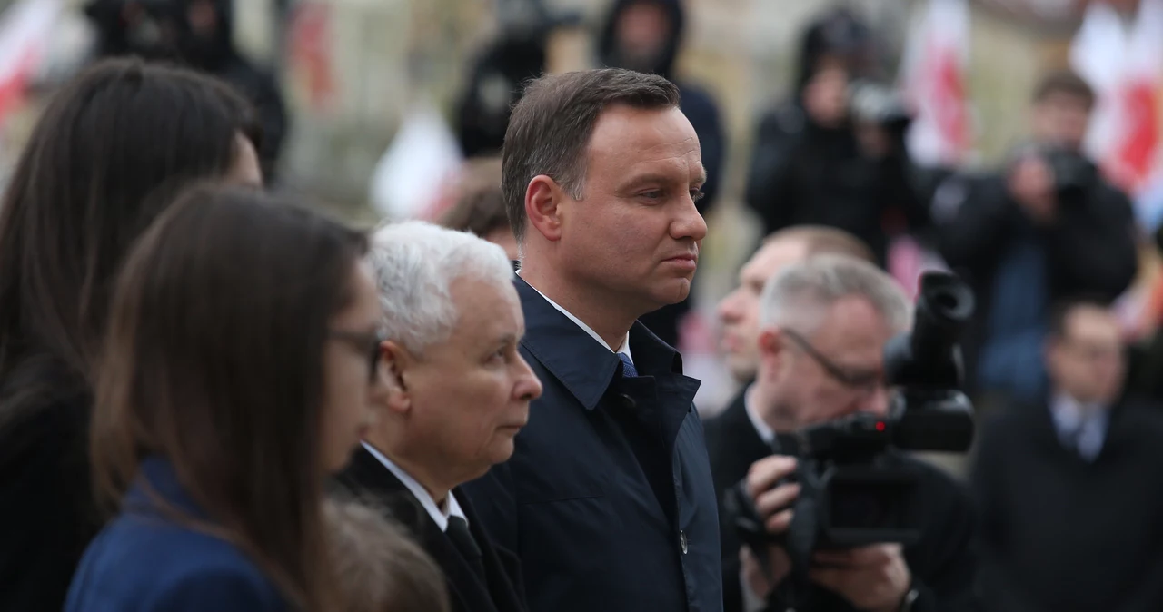 Jarosław Kaczyński i Andrzej Duda w rocznicę katastrofy smoleńskiej