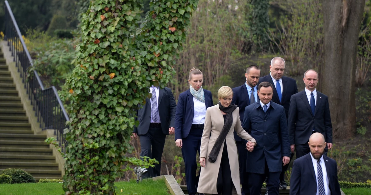 Prezydent Andrzej Duda  z małżonką Agatą Kornhauser-Dudą