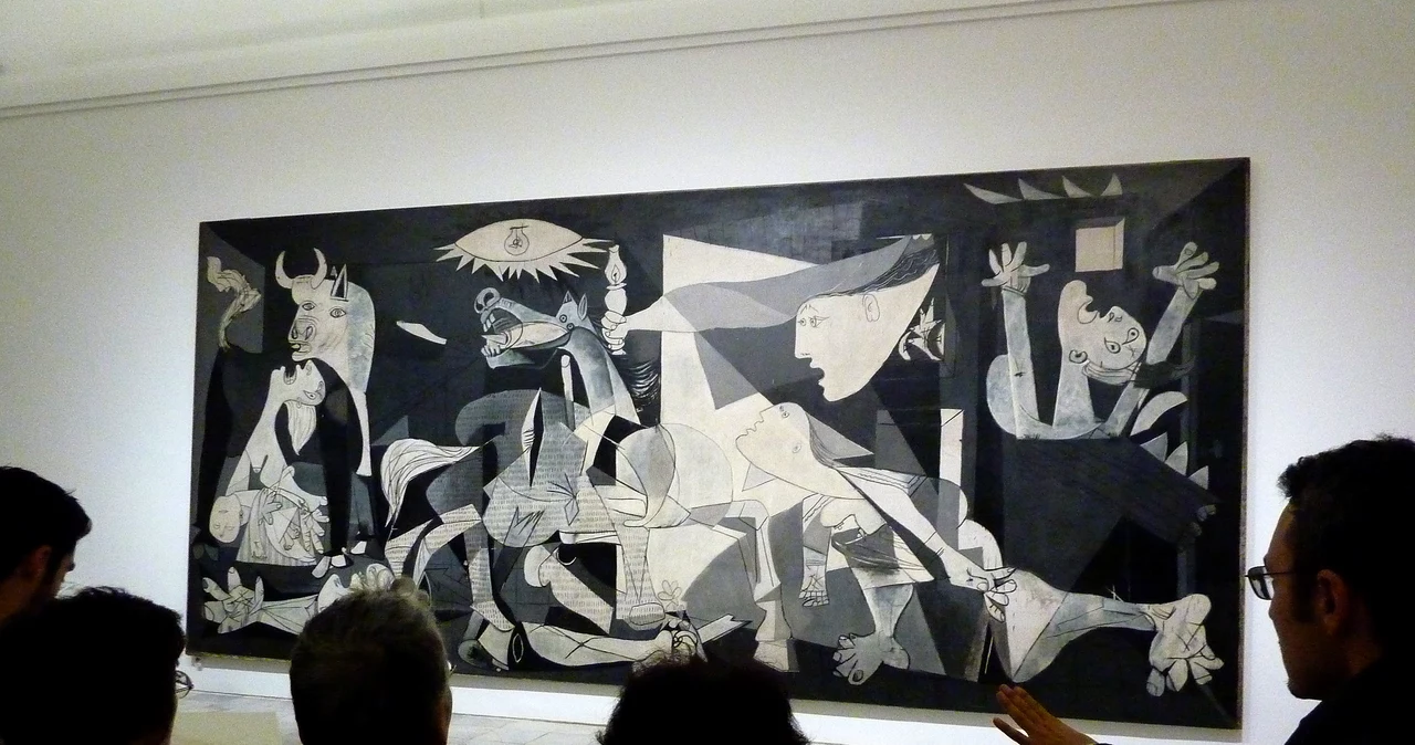 Jeden z obrazów autorstwa Pablo Picasso - Guernica