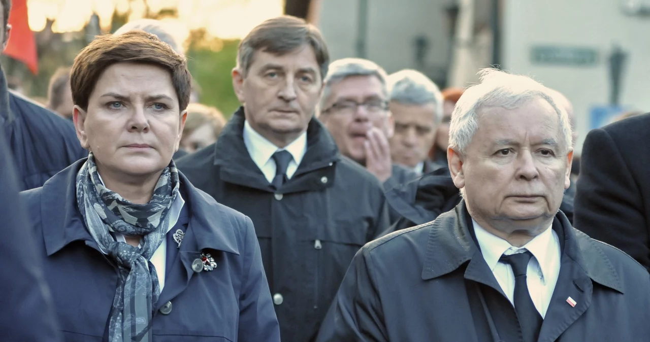 Premier Beata Szydło i prezes PiS Jarosław Kaczyński