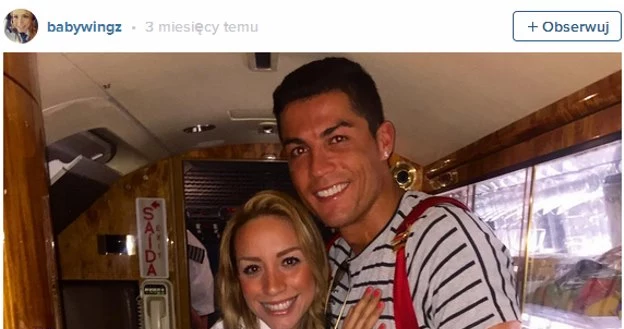 Alejandra Manriquez i Cristiano Ronaldo; źródło: Instagram