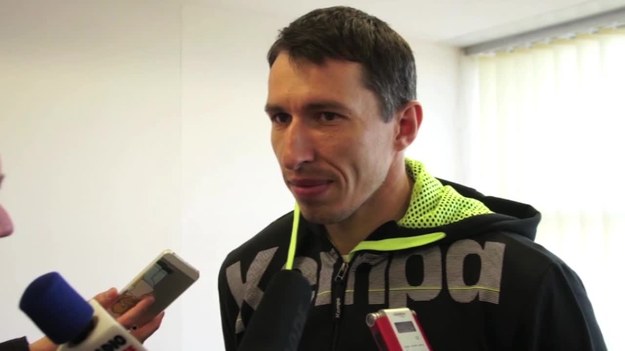 Bramkarz Vive Tauronu Kielce, Sławomir Szmal, przed meczem rewanżowym z niemieckim Flensburgiem w ćwierćfinale Ligi Mistrzów piłkarzy ręcznych.