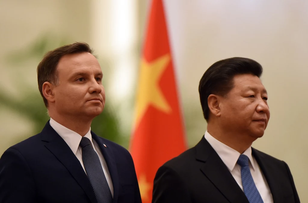 Prezydent Andrzej Duda podczas listopadowej wizyty w Chinach. Obok prezydent Xi Jinping