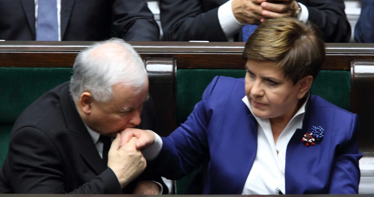 Beata Szydło i Jarosław Kaczyński 