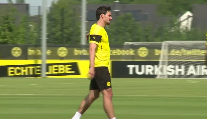 Mats Hummels w czasie treningu Borussii Dortmund