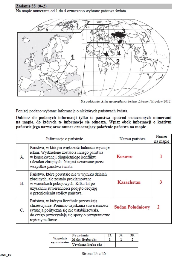 Matura 2016: Geografia, poziom rozszerzony