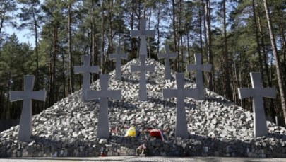 Prezydent Ukrainy oddał hołd Polakom pochowanym w Bykowni