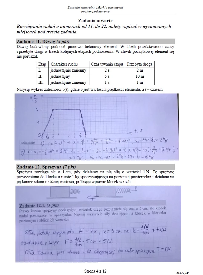 Matura 2016: Fizyka, poziom podstawowy
