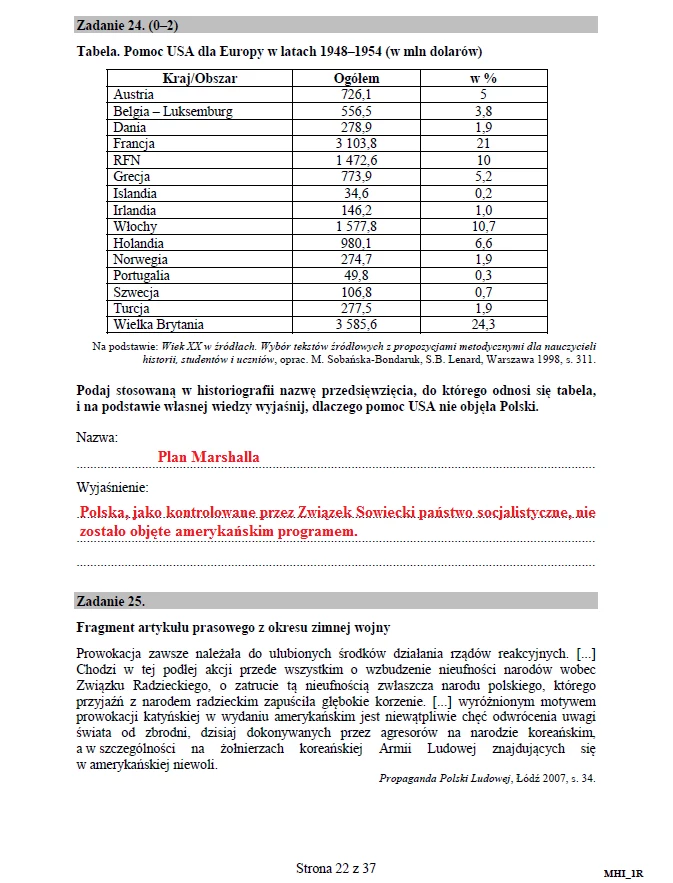 Matura 2016: Historia rozszerzona, str. 22