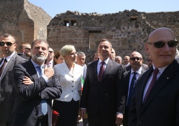 Polska para prezydencka z wizytą we Włoszech. Odwiedzili m.in. Pompeje