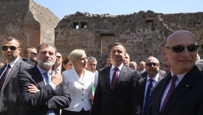 Polska para prezydencka z wizytą we Włoszech. Odwiedzili m.in. Pompeje