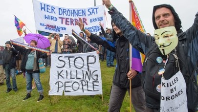 Demonstranci w Niemczech żądali rezygnacji USA z dronów