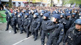 Działania niemieckiej policji przed meczem z Polską