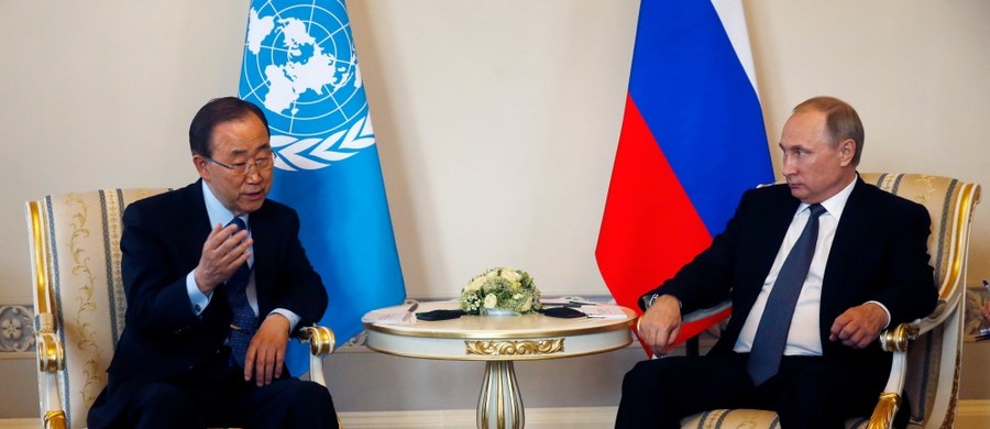 Ambasador Ukrainy przy ONZ oświadczył, że jest "absolutnie oburzony" wypowiedzią sekretarza generalnego ONZ Ban Ki Muna. Miał on powiedzieć, iż Rosja ma kluczową rolę do odegrania w zakończeniu ukraińskiego konfliktu.
