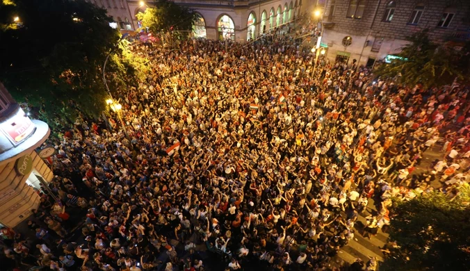 Szaleństwo w Budapeszcie po meczu Węgrów z Portugalią