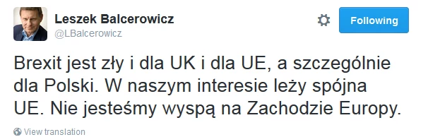 Wpis Leszka Balcerowicza