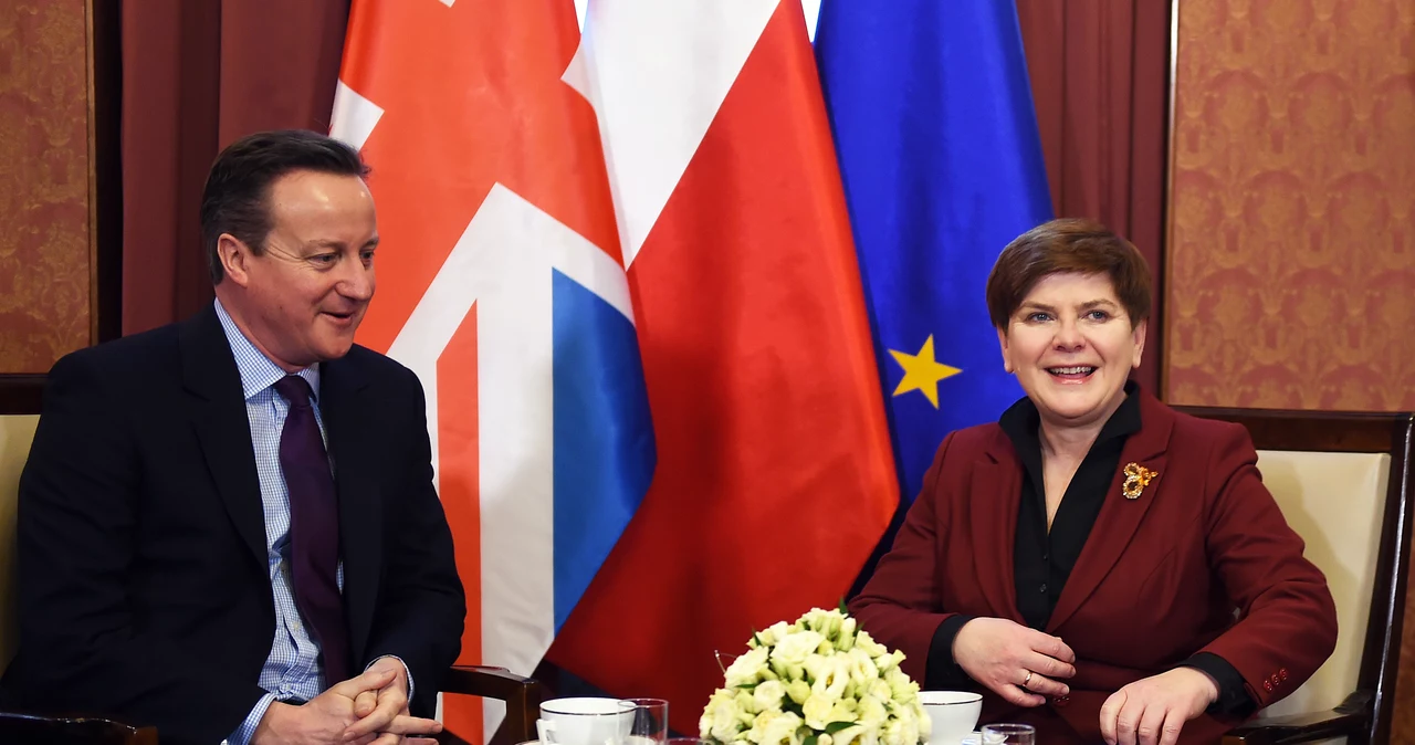 Premier Beata Szydło i David Cameron 