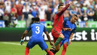 Portugalia - Francja. Cristiano Ronaldo odniósł kontuzję. Zdjęcia