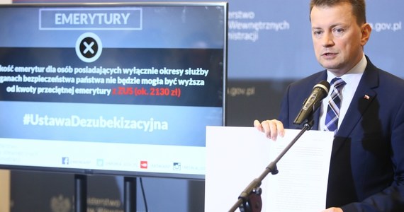 Błaszczak: Emerytury I Renty Funkcjonariuszy SB Będą Niższe - RMF 24