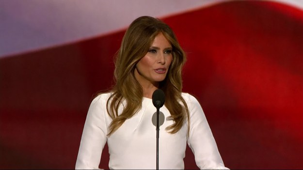 W czasie konwencja Partii Republikańskiej w Cleveland wystąpiła Melanie Trump, która mówiła m.in. o miłości do USA i swojego męża.