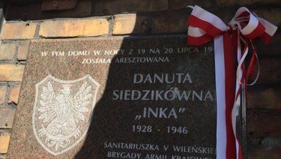 Tablica upamiętniająca aresztowanie "Inki" odsłonięta w Gdańsku 