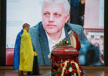 W Kijowie pożegnano zabitego w zamachu dziennikarza Pawła Szeremeta
